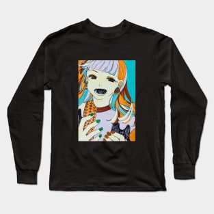 Cat stamp Long Sleeve T-Shirt